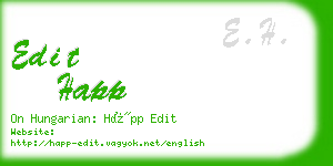 edit happ business card